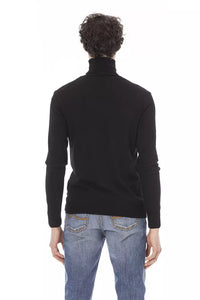 Thumbnail for Elegant Turtleneck Sweater with Monogram Accent
