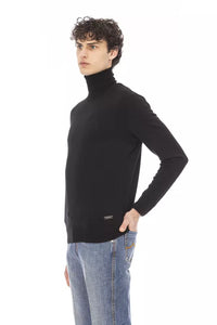 Thumbnail for Elegant Turtleneck Sweater with Monogram Accent