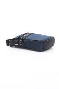 Thumbnail for Elegant Blue Nylon-Leather Messenger Bag