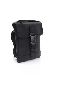 Thumbnail for Elegant Black Messenger Bag with Metal Clasp