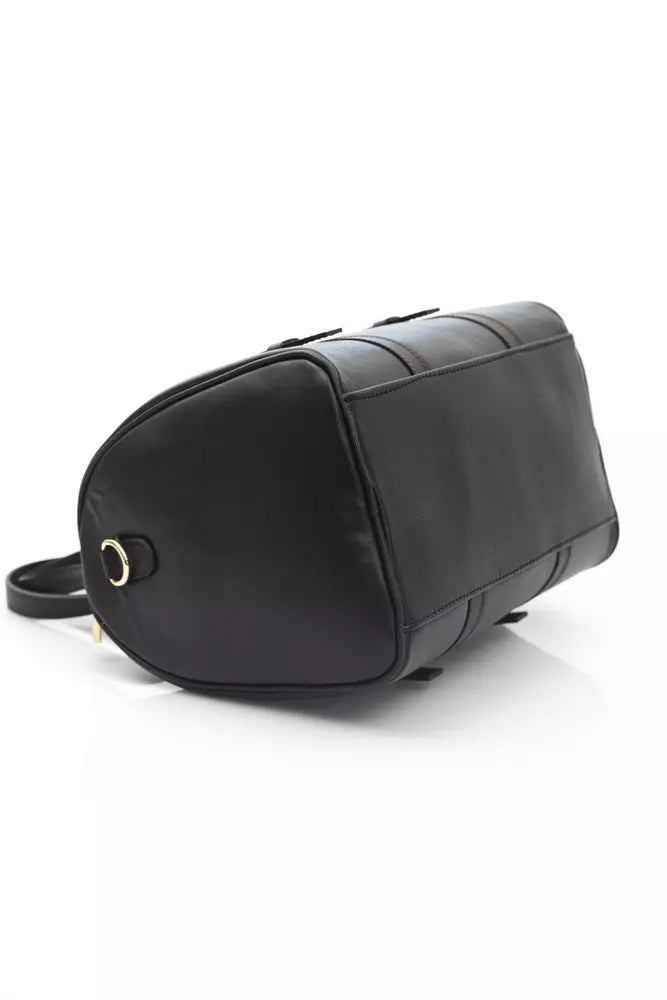 Elegant Black Leather Crossbody Bag