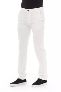 Thumbnail for Elegant White Chino Trousers for Men