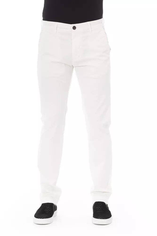 Elegant White Chino Trousers for Men