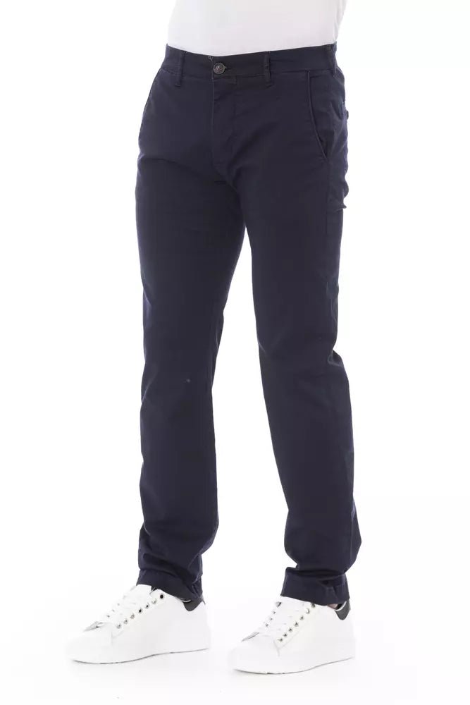 Elegant Blue Chino Trousers