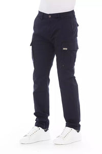 Thumbnail for Chic Blue Cargo Trousers for Men