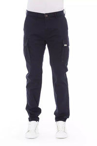 Thumbnail for Chic Blue Cargo Trousers for Men