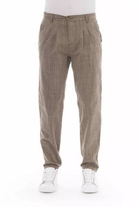 Thumbnail for Elegant Beige Chino Trousers for Men