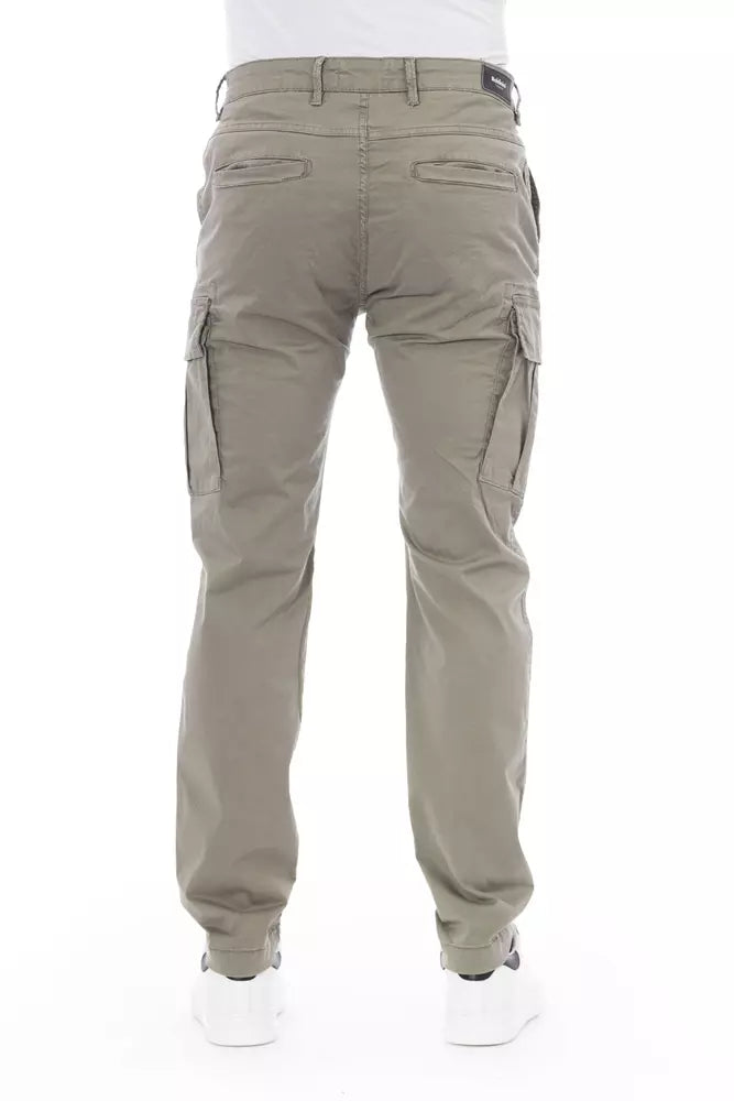 Elegant Beige Cargo Trousers