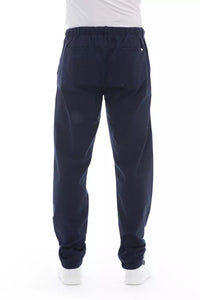 Thumbnail for Elegant Blue Cotton Chino Trousers