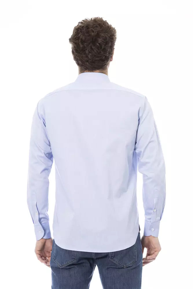 Elegant Light Blue Italian Dress Shirt