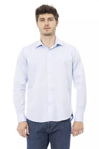 Thumbnail for Sleek Light Blue Italian Shirt for Men