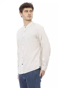 Thumbnail for Chic Mandarin Collar White Shirt for Men