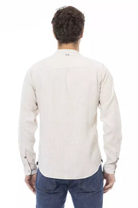 Thumbnail for Chic Mandarin Collar White Shirt for Men