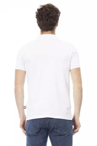 Thumbnail for Chic White Embroidered Polo with Short Sleeves