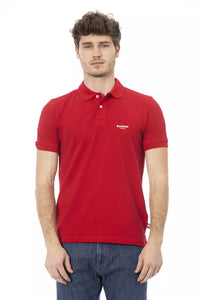 Thumbnail for Elegant Red Cotton Polo with Chic Embroidery