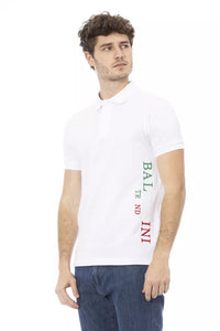 Thumbnail for Elegant White Cotton Polo Shirt
