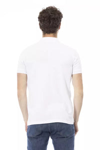 Thumbnail for Elegant White Cotton Polo Shirt