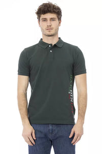 Thumbnail for Chic Green Embroidered Polo Shirt