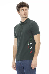 Thumbnail for Chic Green Embroidered Polo Shirt