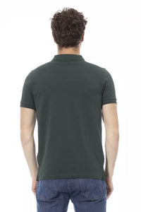 Thumbnail for Chic Green Embroidered Polo Shirt