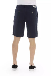 Thumbnail for Elegant Bermuda Shorts in Solid Blue