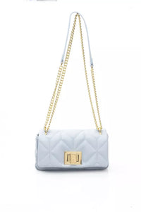 Thumbnail for Elegant Light Blue Shoulder Bag with Golden Accents