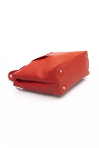 Thumbnail for Elegant Red Shoulder Bag with Golden Accents