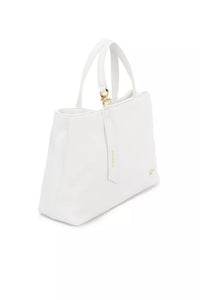 Thumbnail for Elegant White Shoulder Bag with Golden Accents