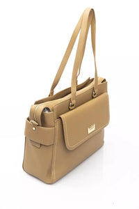 Thumbnail for Elegant Beige Shoulder Bag With Golden Accents