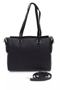 Thumbnail for Elegant Black Shoulder Bag with Golden Accents