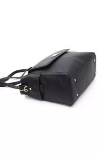 Thumbnail for Elegant Black Shoulder Bag with Golden Accents