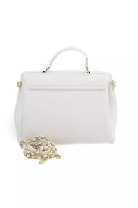 Thumbnail for Elegant White Shoulder Bag with Golden Accents