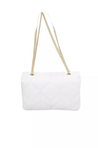 Thumbnail for Elegant White Shoulder Bag with Golden Accents