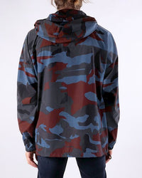 Thumbnail for Camo Texture Hooded Jacket in Gray