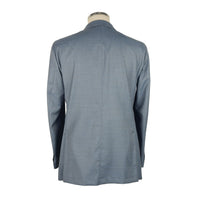 Thumbnail for Elegant Summer Men's Light Blue Wool Jacket