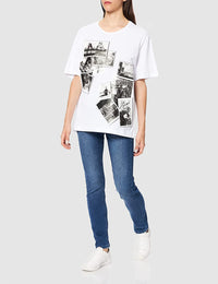 Thumbnail for Chic Oversized Photo Print Tee