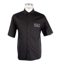 Thumbnail for Elegant Black Cotton Button-Up Shirt