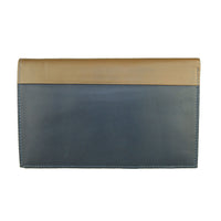 Thumbnail for Sleek Blue and Beige Leather Wallet