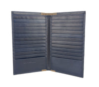Thumbnail for Sleek Blue and Beige Leather Wallet