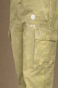 Thumbnail for Military Green Mid-Waist Designer Jeans