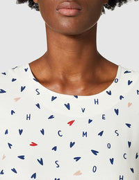 Thumbnail for Elegant White Viscose Dress with Signature Design