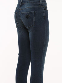 Thumbnail for Chic Medium Blue Slim Stretch Jeans