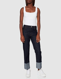 Thumbnail for Chic Cotton Denim Jeans with Fleece Accent