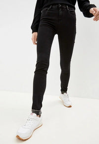 Thumbnail for Elegant Black Stretch Slim Jeans