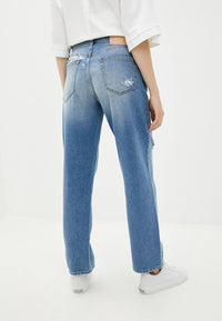 Thumbnail for Chic Distressed Love Moschino Jeans