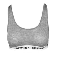 Thumbnail for Chic Grey Logo Thongs Twin-Pack