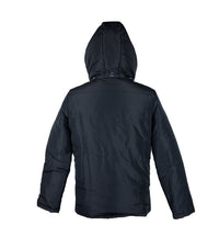 Thumbnail for Elegant Black Jacket with Removable Hood