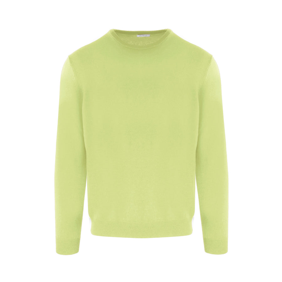 Chic Cashmere Yellow Roundneck Sweater