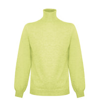 Thumbnail for Elegant High Neck Yellow Cashmere Sweater