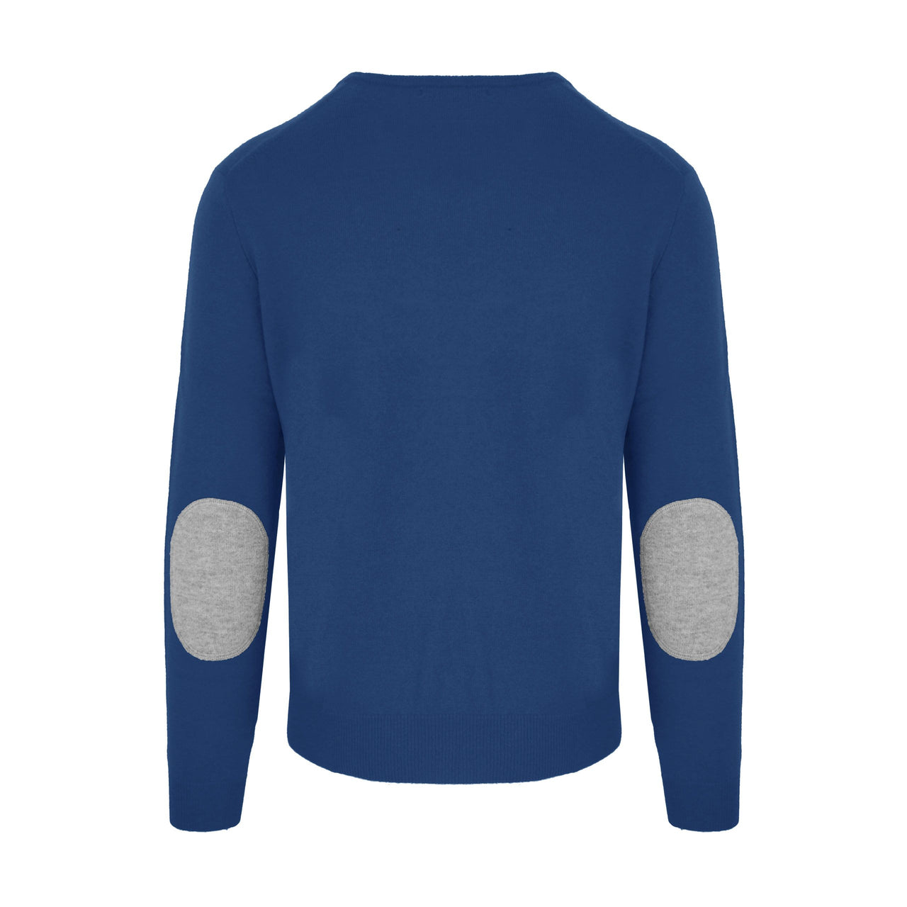 Elegant Blue Wool-Cashmere Sweater